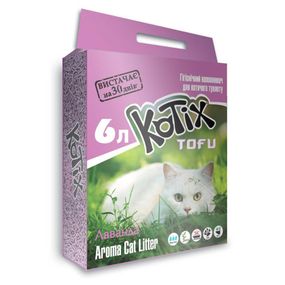 Соевый наполнитель Kotix Tofu с ароматом лаванды 6 л