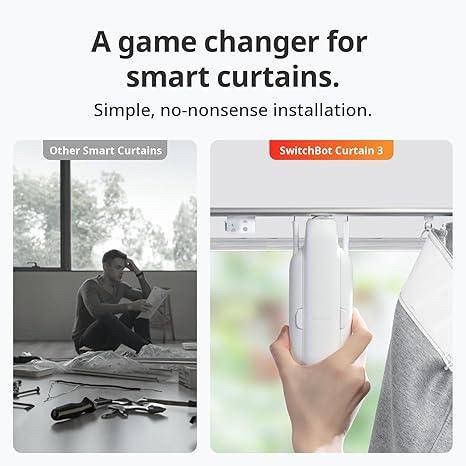 Автоматический открыватель штор SwitchBot Curtain 3 W2400000-U Rail Устройство для управления шторами | Зображення 3