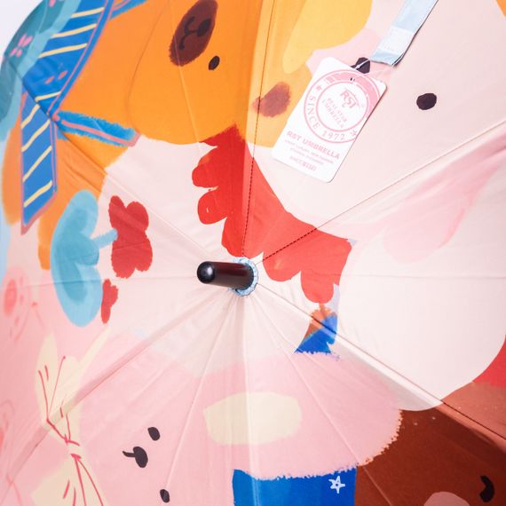 Парасолька дитяча механічна елегантна з принтом міцна надійна з поліестеру діаметр 90 см HP-23-13R | Зображення 9