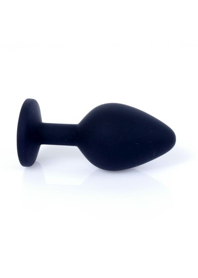 Анальна пробка - Jewellery Silicone Black Plug M Pink | Зображення 6