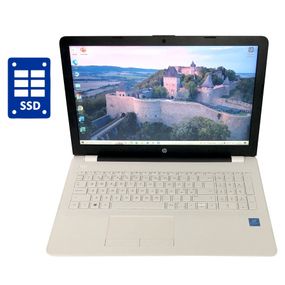 Ноутбук HP 15-bs030no / 15.6" (1920x1080) TN / Intel Pentium N3710 (4 ядра по 1.6 - 2.56) / 8 GB DDR3 / 128 GB SSD / Intel HD Graphics / WebCam / Win 10 Home б/у