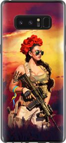 Чехол на Samsung Galaxy Note 8 Украинка с оружием "5316u-1020-17620"