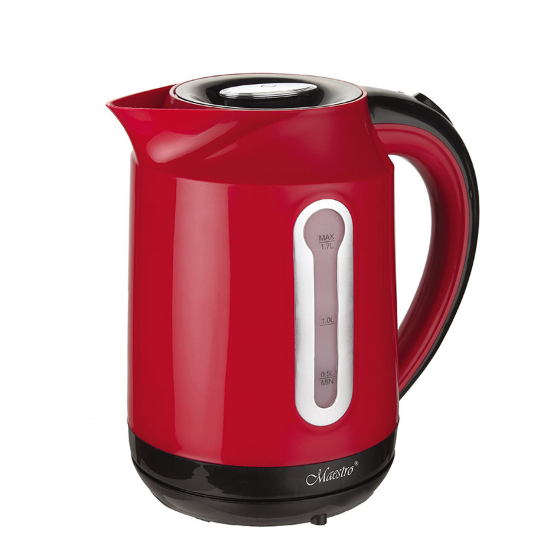 Електрочайник 1,7л 2000W (диск) червоний MR-041-RED Maestro | Зображення 1