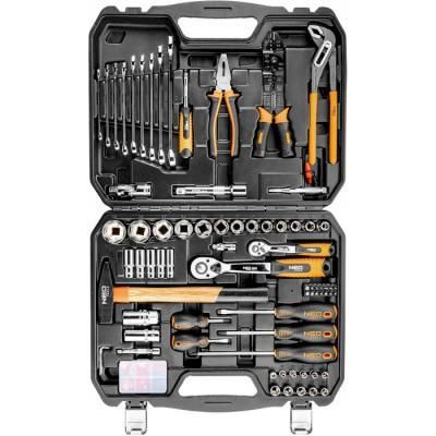 Набор инструментов Neo Tools 100 ед., 1/4 ", 1/2", CrV, кейс (08-920) - Топ Продаж! | Зображення 1