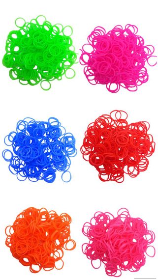 Набір гумок для плетіння браслетів Loom Bands 2400 шт у пакетах, комплект резинок 12 кольорів з 4 рогатками та 4 гачками | Зображення 3