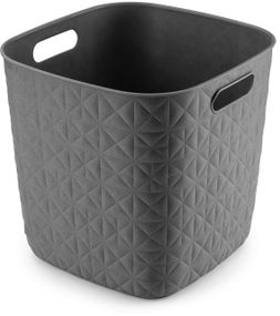 Кошик для зберігання пластиковий Curver (Курвер) Softex Cube 15 л (00573) Сірий
