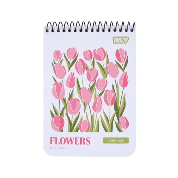 Зошит для записів А6 YES Flowers 152293 80 аркушів