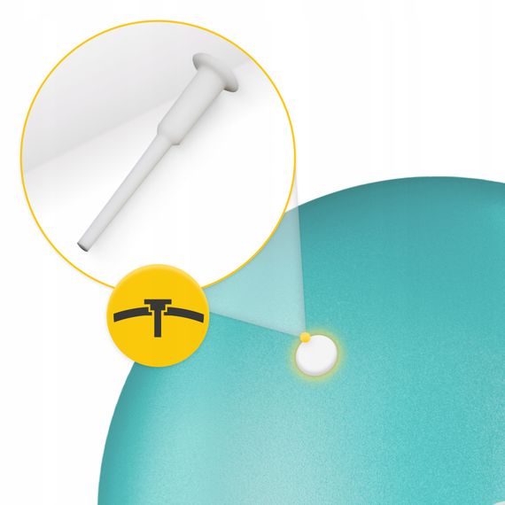 М'яч для пілатесу, йоги, реабілітації 4FIZJO 22 см Mint (P-5905973404877) | Зображення 3