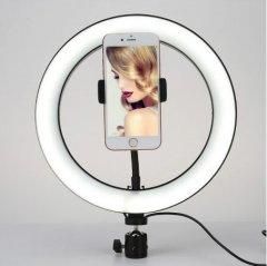 Кольцевая лампа RING FILL LIGHT 26С на штативе  с держателелем телефона | Зображення 2