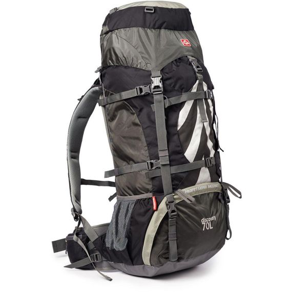 Рюкзак туристичний Naturehike NH70B070-B, 70 л + 5 л, чорно-сірий | Зображення 1