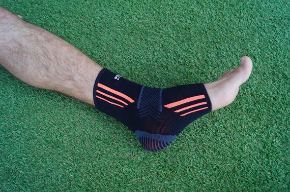 Бандажі на гомілкостоп Power System PS-6022 Ankle Support Evo Black/Orange (2шт.) M | Зображення 7