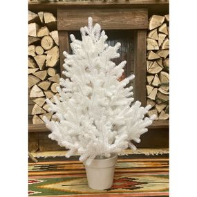 Ёлка Traditional литая в горшке 90 см белая новинка