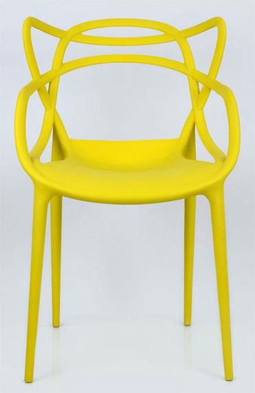 Крісло Masters Chair жовтий пластик PP, дизайн Philippe Starck | Зображення 3