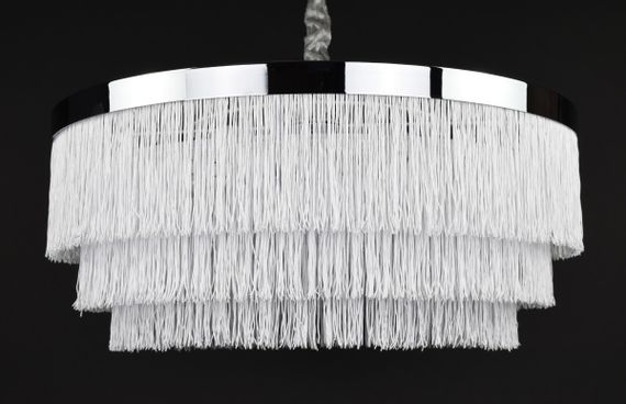 Люстра підвісна на 4 лампочки 27869 Хром 40-70х60х60 см. | Зображення 4