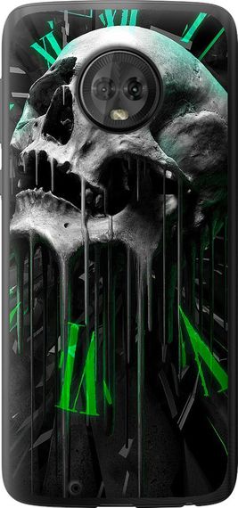 Чехол на Motorola Moto G6 Череп-часы "4100u-982-17620"