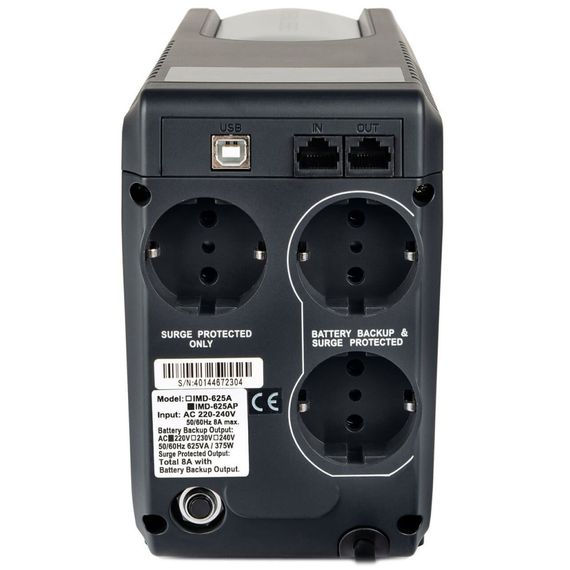 Пристрій безперебійного живлення Powercom IMD-625AP LCD (IMD-625AP LCD Schuko) | Зображення 1