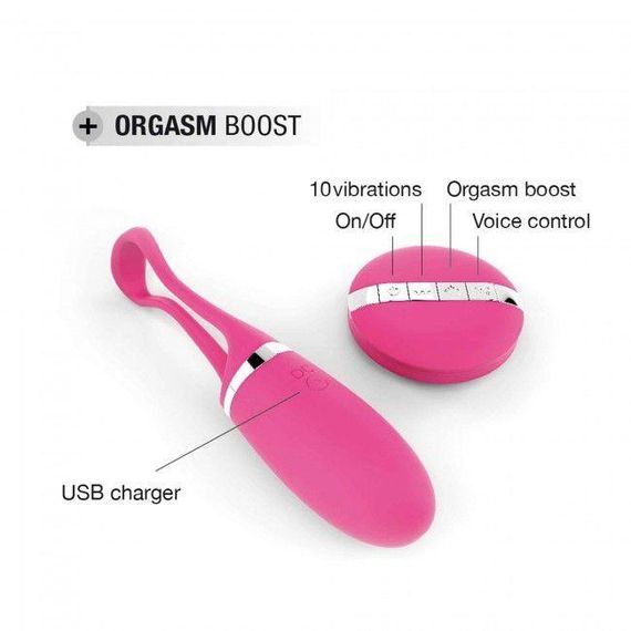 Виброяйце Dorcel Secret Delight Magenta з пультом ДК, з турборежимом і голосовим керування | Зображення 3