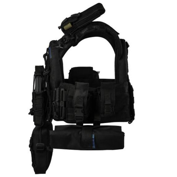 плитоноска Warmor Gen.3 Pro Max + 9 підсумків чорний | Зображення 3