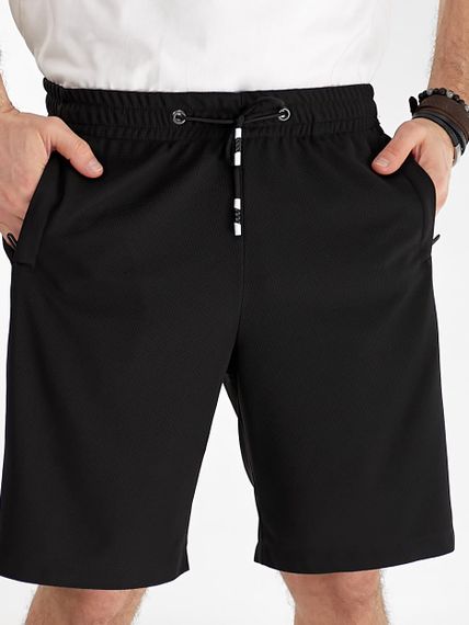 Мужские классические шорты с карманами на молнии больших размеров и батал DE1107 цвет черный, размер 54 | Зображення 6