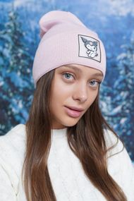 Шапка «Куруми» (6034) светлая пудра