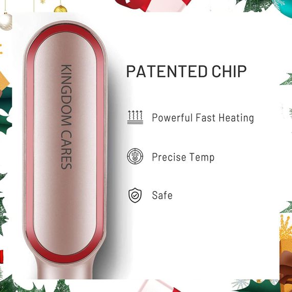 Щітка-випрямляч для волосся K-Skin — керамічний електрощітка-утюжок для густого та хвилястого волосся | Зображення 1