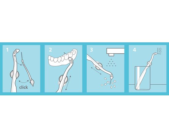 Змінні міжзубні щітки paro® slider refill-brushes M, (Ø стрижня 0.4 мм, Ø щітки 2.7-3.4 мм), 6 шт. | Зображення 3