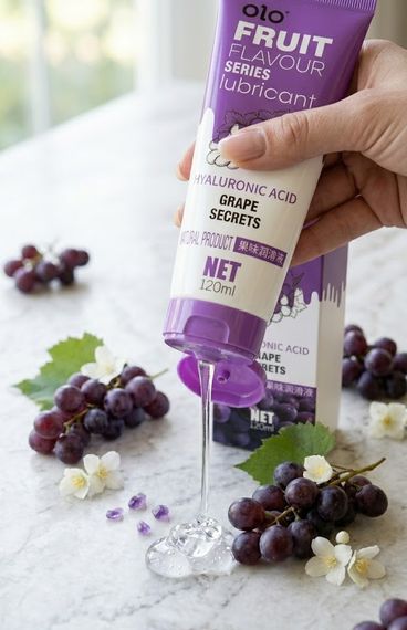 Лубрикант OLO Fruit Flavour Series - Grape Secrets (Виноград) Sex Aura | Зображення 2