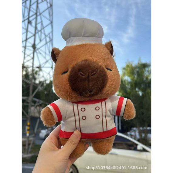 Плюшева іграшка Капібара-Повар 25 см, затишна та комфортна іграшка плюшева Повар Капібара | Зображення 3