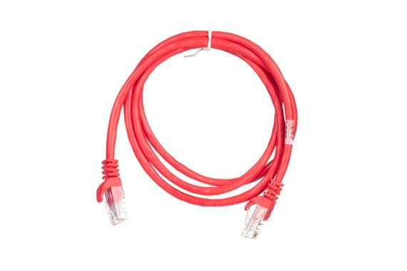 Патч-корд 2E Cat 5e,UTP,RJ45, 26AWG ,7/0.16 CCA, 1.20 m, PVC,Red (2E-PC5ECA-120RD) | Зображення 1