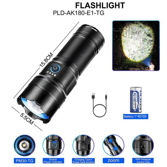 Ліхтар AK180 WHITE LASER LED PM30-TG QN-26 | Зображення 1
