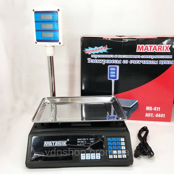 Настольные торговый весы, Весы торговые для взвешивания продуктов для торговли до 50 килограмм LE-62 | Зображення 6