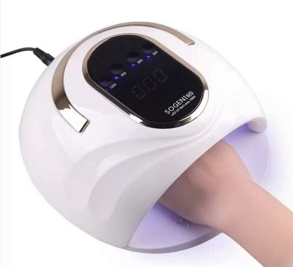 Лампа для манікюру та педикюру LED/UV Sogeni М5 168 Вт для нігтів сушіння гель лаку | Зображення 1