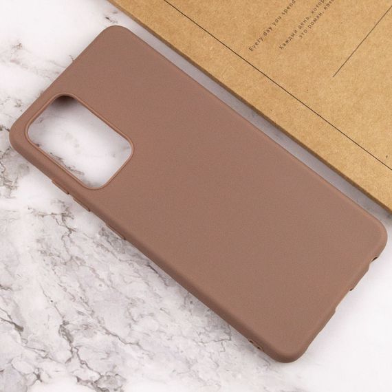 Силиконовый чехол Candy для Samsung Galaxy A72 4G / A72 5G Коричневый | Зображення 3