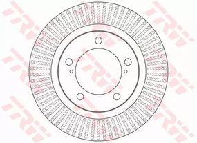 Гальмівний диск TOYOTA/LEXUS Land Cruiser VII (J200)/LX III (URJ) FD=340 mm 07, TRW (DF6239S)
