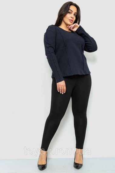 Лонгслів жіночий напівбатал колір темно-синій розмір XXL-XXXL FA_007496 | Зображення 1
