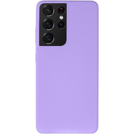 Чехол Silicone Cover Ummi Lakshmi (AA) для Samsung Galaxy S21 Ultra Сиреневый / Dasheen | Зображення 1
