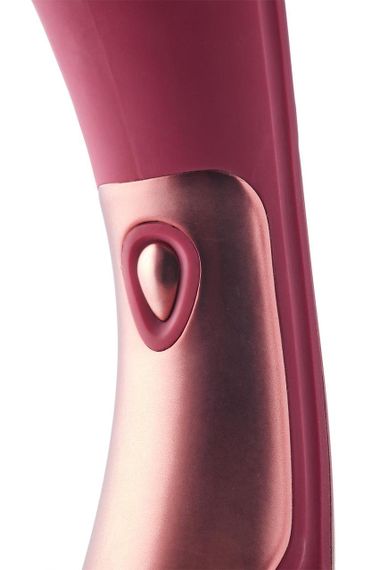 Вібратор мікрофон Dream Toys Dinky Curved Wand Jacky O бордовий Sex Aura | Зображення 4