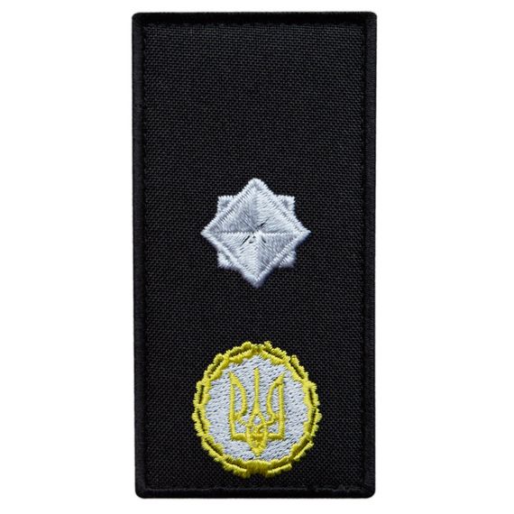 Шеврон IDEIA 87603 Україна 5*10  Габардин Чорний