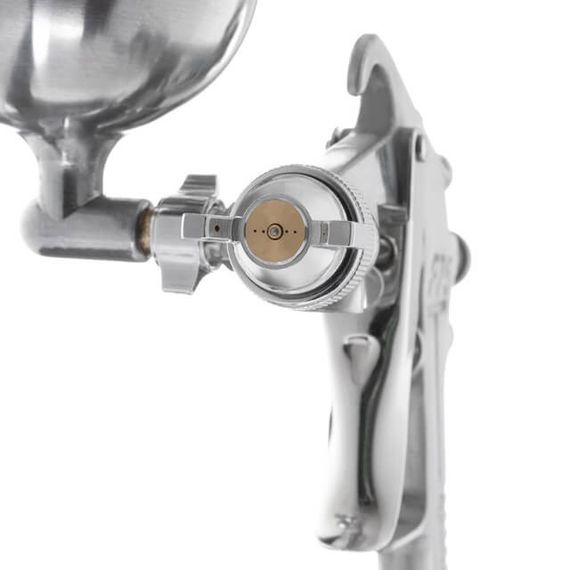 Фарбопульт пневматичний HP, форсунка 1.5 мм, верхній металевий бачок 400 мл., 5бар INTERTOOL PT-02021 | Зображення 1