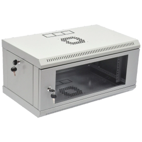 19" 4U 600x400x284мм акрилове скло, сірий Шафа - Серверні шафи