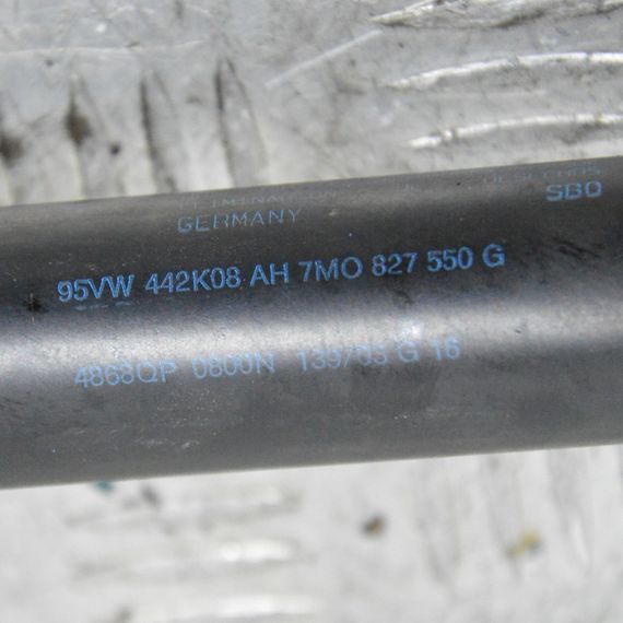 Амортизатор кришки багажника Volkswagen Sharan 1995-2010 Газова пружина Фольксваген Шаран 7M0827550G | Зображення 3