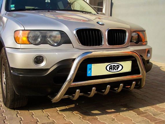 Кенгурятник WT003 (нерж.) 60мм для BMW X5 E-53 1999-2006 гг | Зображення 1