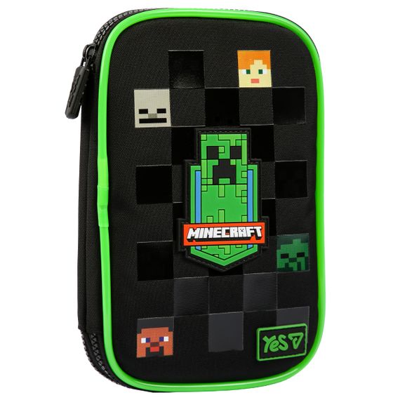 Пенал м'який із LED YES PH-35 Minecraft Reality 533778 4х16х24 см | Зображення 1