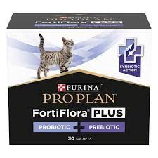 Пробіотик Purina Pro Plan FortiFlora Plus для дорослих котів та кошенят для підтримки нормальної міклофлори кишечника 30 x 1.5 г. 45 г