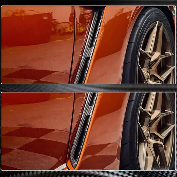 Карбоновые накладки на передние крылья (2009-2015) для Nissan GT-R | Зображення 3