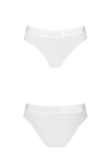 Трусики з прозорою вставкою Passion PS002 PANTIES XL, white Sex Aura | Зображення 1