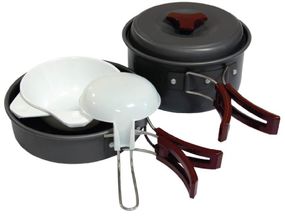 Набор посуды из анодированного алюминия на 1-2 персоны Tramp TRC-025 (UTRC-144)