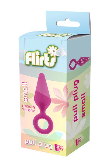 Анальная пробка Dream Toys FLIRTS PULL PLUG SMALL PINK sexstyle | Зображення 5