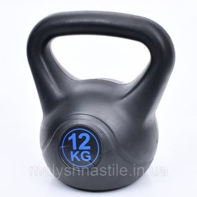 Гиря универсальная MS 4196-12 черный 12 кг