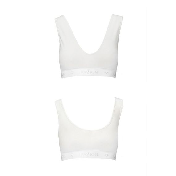 Спортивний топ з еластичної бавовни Passion PS005 TOP XL, white | Зображення 4